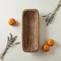 Rustic Centerpiece Bowl Handmade Rustic Fruit Tray for Dining Room, Kitchen
