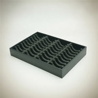 Jewelry Display Box with Grooves Rectangular Bracelet Organizer Tray Bracelet Display Box Divided Multi-Slot for Retailers