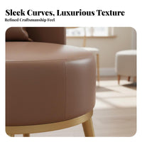 Upholstered Barrel Chair Modern Design Lounge Seat Highresilient Padding Ergonomic Ergonomic for Adults, Readers, Cafe, Office