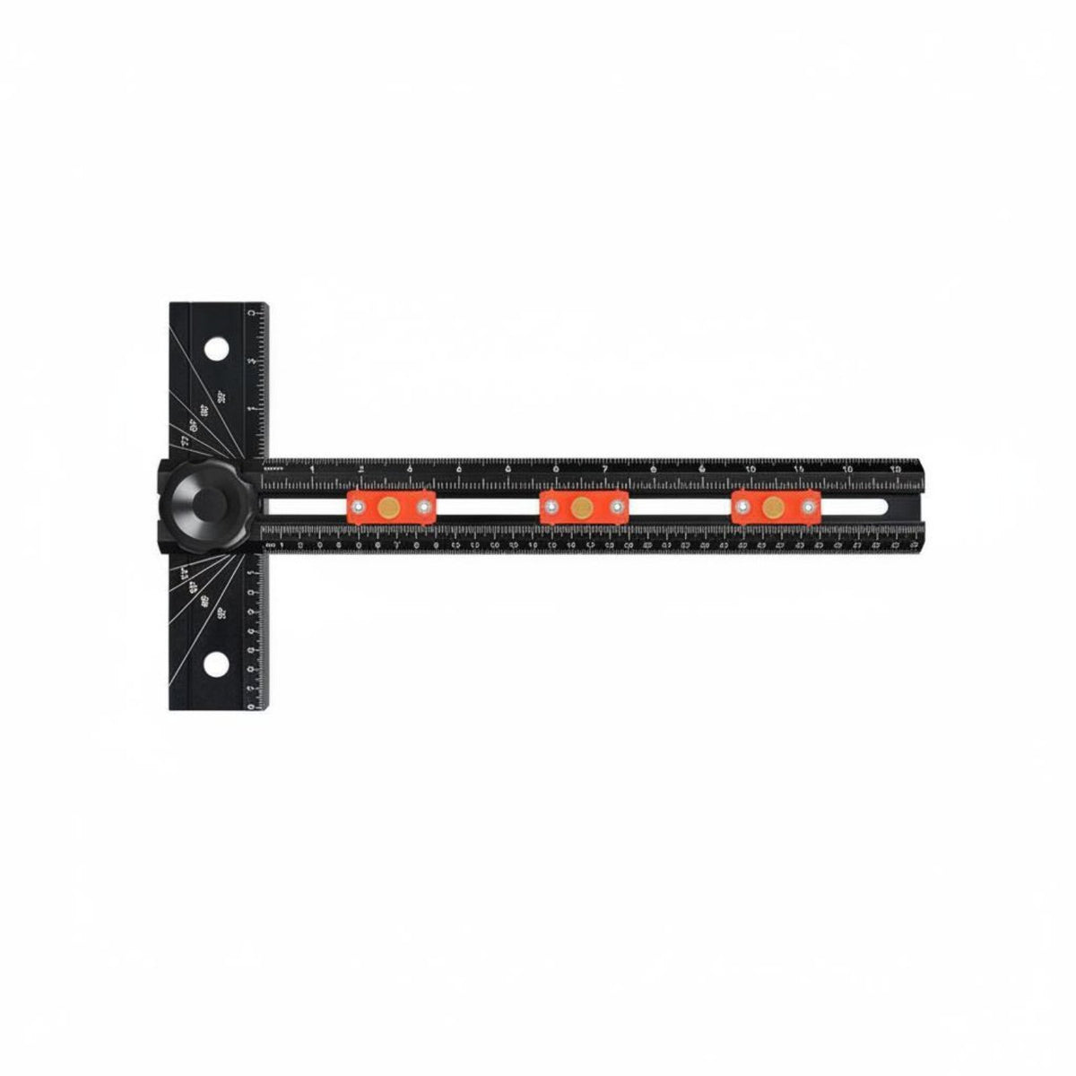 Hole Positioning Ruler Multi-Function Hand Tool Portable for Carpentry Work