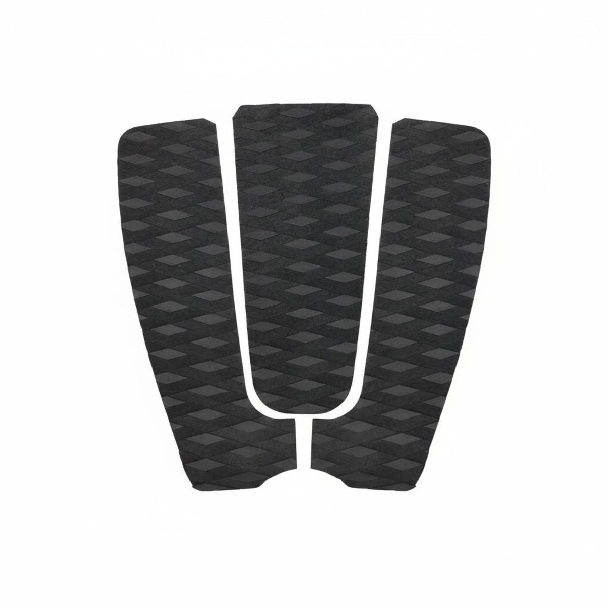 3 Pieces Surfboard Traction Pad Textured SUP Traction Pad EVA Foam Decking Sheet Cutout Center Water Sports Accessory Black
