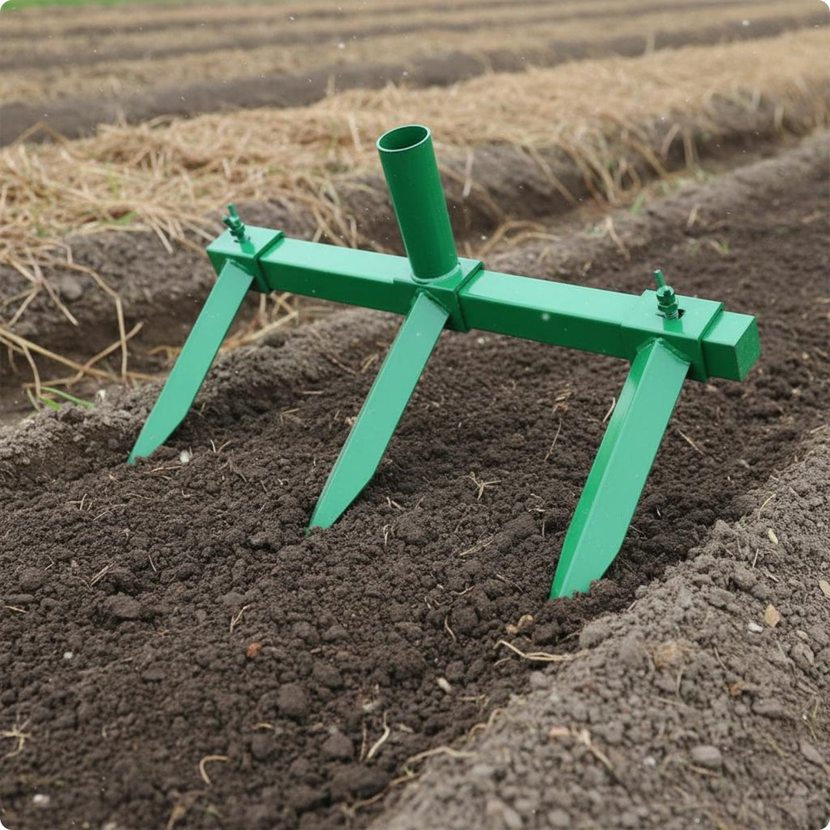 Multi-Tine Furrower Easy Planting Agricultural Implement for Sowing, Vegetable Fields