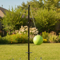 Outdoor Tetherball Game Set with Ground Anchor Allall-Inclusive Tetherball Set with Ground Anchor Long-Lasting Rust-Resistant for Beach