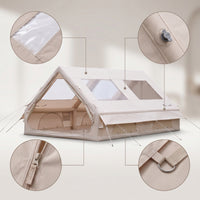 Inflatable Camping Tent Rapid Setup Inflatable Cabin Tent Spacious for Campers, Families, Backyard