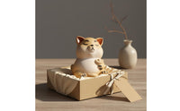 Yixing Violet Clay Dog Ornament Good Luck Violet Clay Tea Pet Collectible Tea Pet Dog Sculpture for Desk