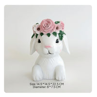 Hand-Finished Planter with Floral Motif Multi-Purpose Resin Planter Sturdy Sculptural Vase Lightweight for Garden