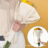 European Style Romantic Flower Bouquet Bag with Adjustable Straps