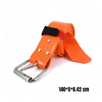 Freediving Weight Belt Adjustable Length Silicone Dive Belt Comfortable Fit for Freedivers, Divers