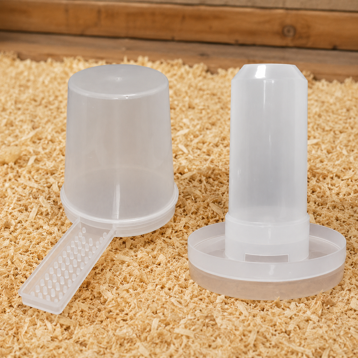 350ml Chick Feeder and Waterer Set Chicken Feeder and Water Dispenser, 13cm Chicken Feeders and Drinkers for Brooding Chicks