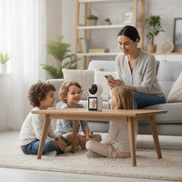 Desktop Visual Communication Device with Monitor Single-Key Visual Communication Device Camera Distant Door Phone for Families
