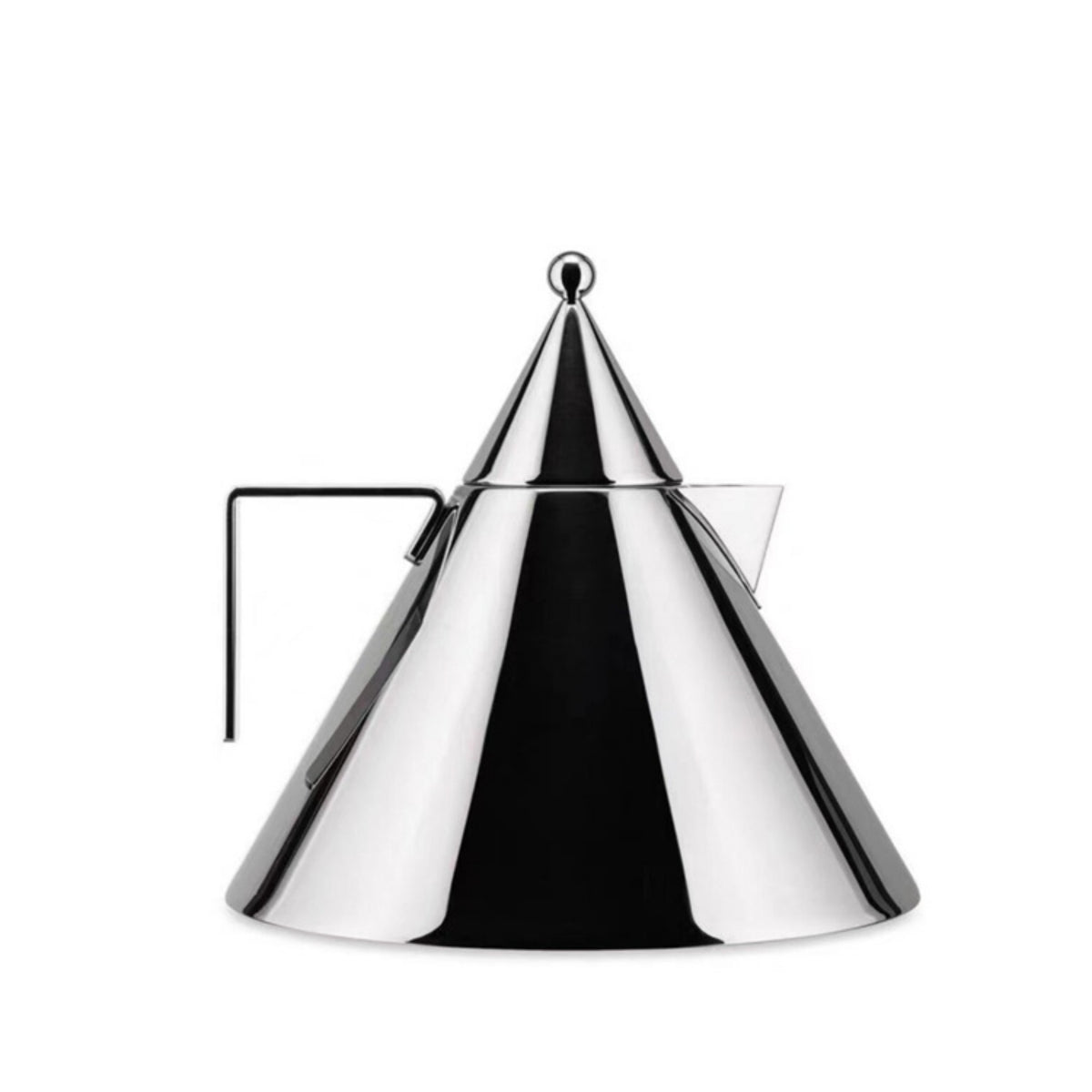 Tea Kettle Ornament Decorative Kettle Ornament Geometric Triangular Sculpture for Interior Designers, Sideboard