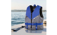 Padded Life Vest with Zipper High-Density Buoyancy Aid with Adjustable Belt Long-Lasting Life Jacket with Adjustable Straps Comfortable for Paddleboarding