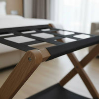 Double Layer Luggage Rack Space-Saving Foldable Suitcase Stand Portable