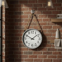 Industrial Rope Timepiece Vintage Design Timepiece Easy to Read
