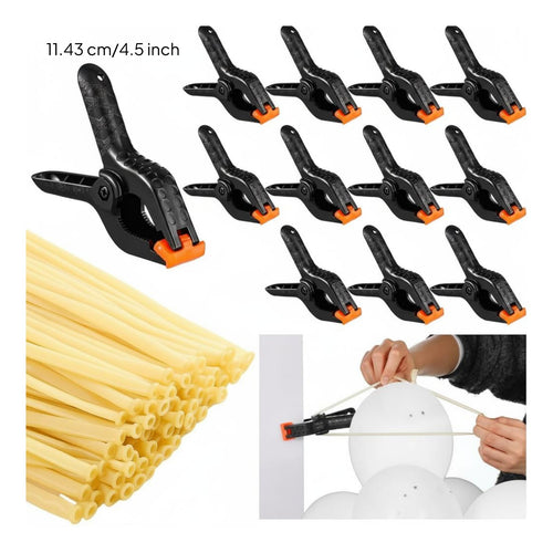 Balloon Arch Clip Set Easy to Use Heavy Duty Backdrop Clamp Non-Slip Grip