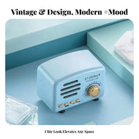 Retro Bluetooth Radio Vintage Inspired Design Portable Speaker Gift concept