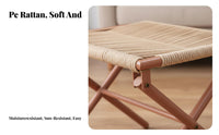 Woven Leg Rest Multifunctional Footrest Compact Design for Bedroom, Homeowners