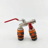 Threaded Inlet Two-Way Outlet Two-Way-Direction Hose Splitter Yard Hardware