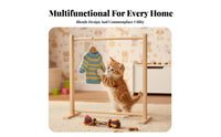 Miniature Pet Wardrobe Floor-Standing Design Garment Rack Minimalist aesthetic