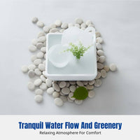 Modern Minimalist Glass Feng Shui Desktop Water Feature, Creative Home Office Decor