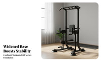 Non-Slip Grips Pull up Bar Station Sturdy Construction Power Station Stable Base Pull up Station Heavy Duty for Fitness Enthusiasts, Adults, Teenagers, Indoor, Garage, Office