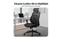 Bead Points Mesh Cushion Striped Edge Ergonomic Back Support