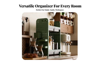 Pegboard Hutch with Drawer Large Capacity Desktop Hutch with Pegboard