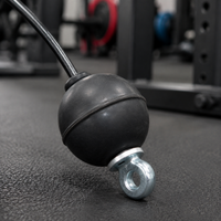 Black Cable Pulley System Home Gym, PU Coated Steel Replacement Cable, Heavy Duty Fitness Cable for Multi Gym, 300kg Load