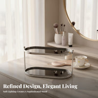 Tiered Acrylic Organizer Light Luxury Design 2-Tier counter spaceSaving for Women