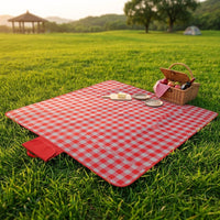 Picnic Blanket and Waterproof Picnic Mat for Outdoor Use, 600D Oxford Cloth Camping Mat with PVC Backing, Foldable Beach Blanket, 1 Pack