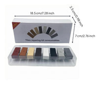 8 Pieces Tile Repair Kit Rectangular Putty Repair Blocks Colored