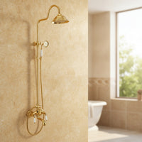 Shower System with Tub Spout Adjustable Shower Faucet with Tub Spout Multi Function for Washroom, Bathtub