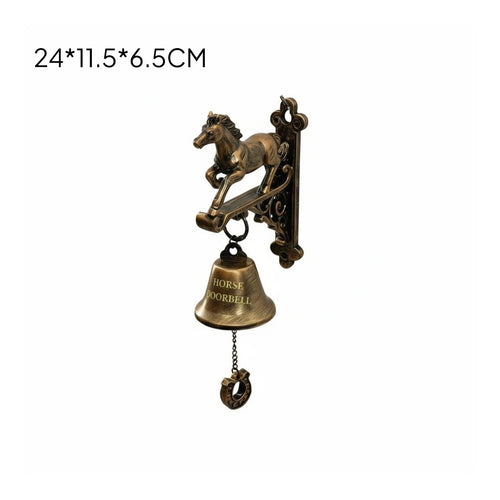Running Horse Entry Chime Equestrian Themed Farmhouse Horse Bell Decorative