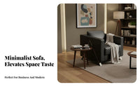Modern Design 3-Seater Sofa and Coffee Table Set Minimalist stylish Multi-Person Couch Comfortable Cushioning Reception Seating long-lasting Construction for Businesses, Interior Designers, Office Managers, Waiting Room, Lobby, Breakroom