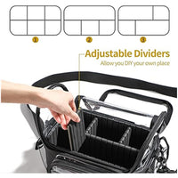 Transparent PVC Cosmetic Brush Holder and Storage Bag