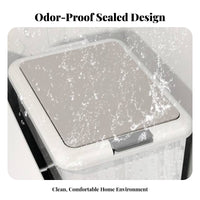 Lidded Diaper Pail Odor-Resistant Closure Foot Pedal Trash Can Slim Rectangular Trash Can Hands-Effortless Function Push Button