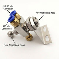 Misting Nozzle Stainless Steel, Nozzle Stainless Steel 4BSPT, 304 Stainless Stee #variant:Siphon Fan-shaped