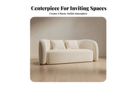 Elegant Look arcd Sectional Sofa Minimalist Aesthetic Lounge Seating Deep Seat Living Room Furniture plushLike Comfort for Business Owners, Interior Designers, Apartment Dwellers, Reception Area, Boutique, Studio, Bedroom