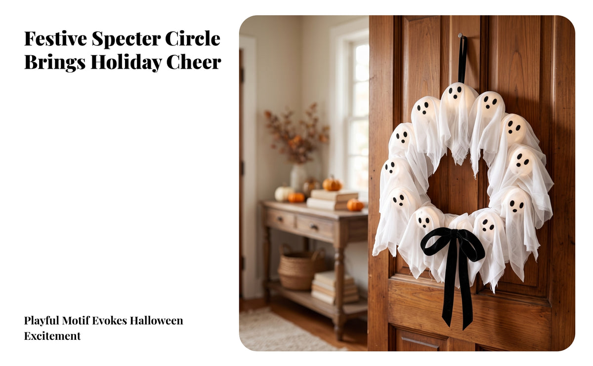 Light-up Wreath with Black Bow