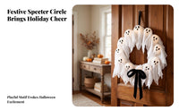 Light-up Wreath with Black Bow