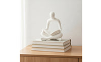 Reader Figurine Abstract Reading Statue Minimalist Sculpture with Book for Readers, Study, Office