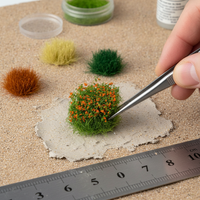 Miniature Flower Cluster Model for Dioramas and Scenery