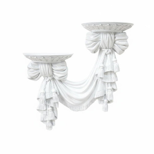 Bowknot Wall Shelf Lightweight Ornate Floating Shelf Handmade Craft for Entryway