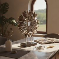 Radiant Sculpture Textured House Decoration Modern