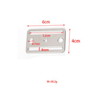 Stainless Steel Side-Mount Belt Buckle Side-Mount Mounting Plates Heavy Duty Dive Rig Parts