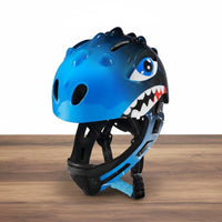 Full Face Child Helmet Ventilation Holes Child's Full Face Helmet Ventilated Secure Headgear for Children, Bicycling Riding, Skating