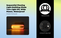 Waterproof LED sequential turn signal