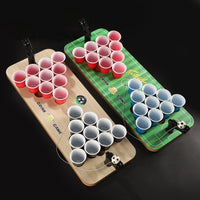 Mini Double Basketball Board Drinking Game Tabletop Football Toy
