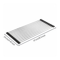 Stainless Steel Dish Counter Space Saving Kitchen Storage Non Slip