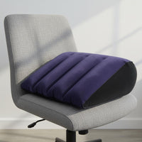 Inflatable Angled Pillow Flocked Surface Bed Backrest Cushion Portable